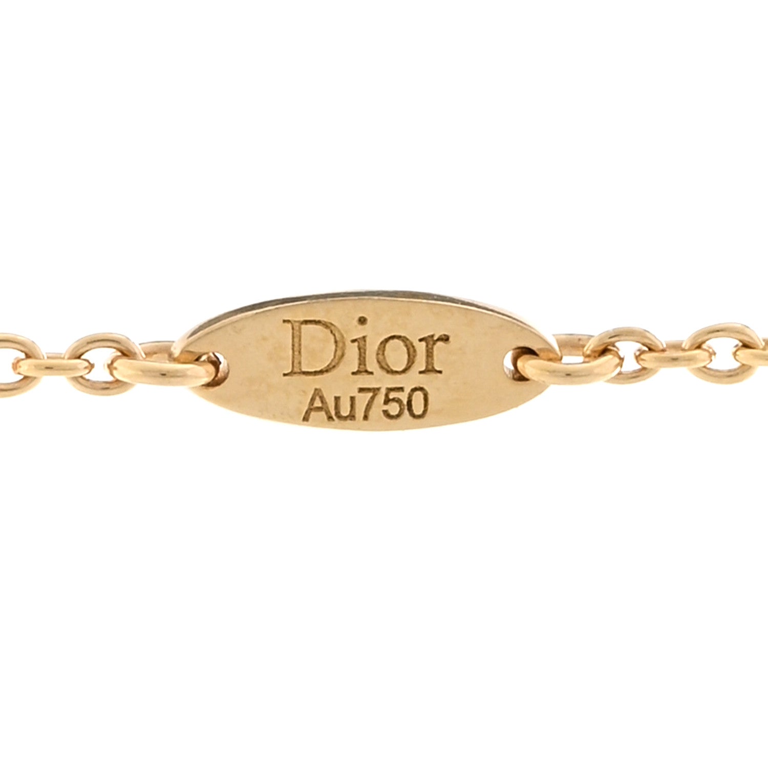 Christian Dior 18K Yellow Gold Diamond Turquoise Rose Des Vents Necklace 4 of 5