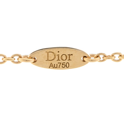 Christian Dior 18K Yellow Gold Diamond Turquoise Rose Des Vents Necklace 4 of 5