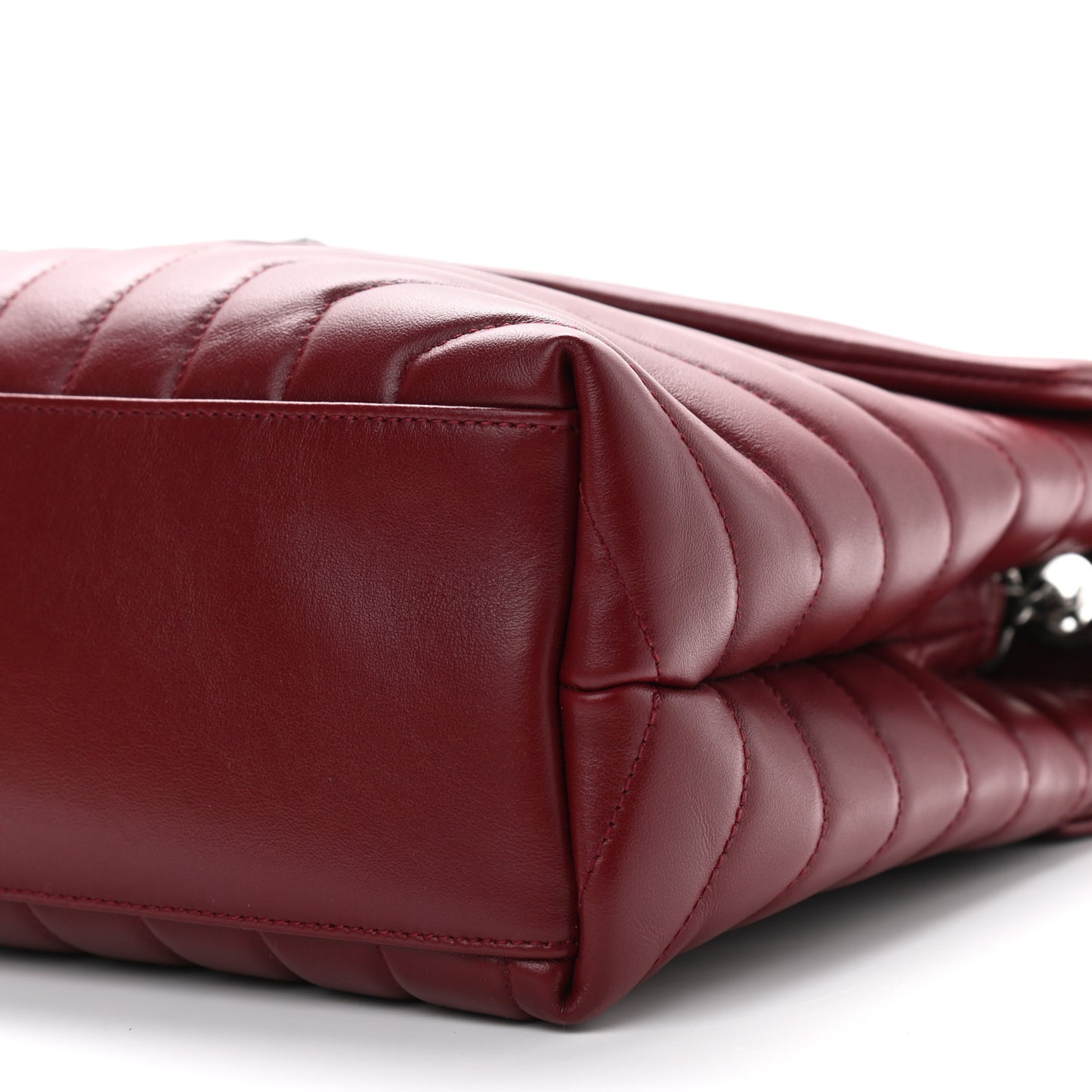 Calfskin Y Quilted Monogram Medium Loulou Chain Satchel