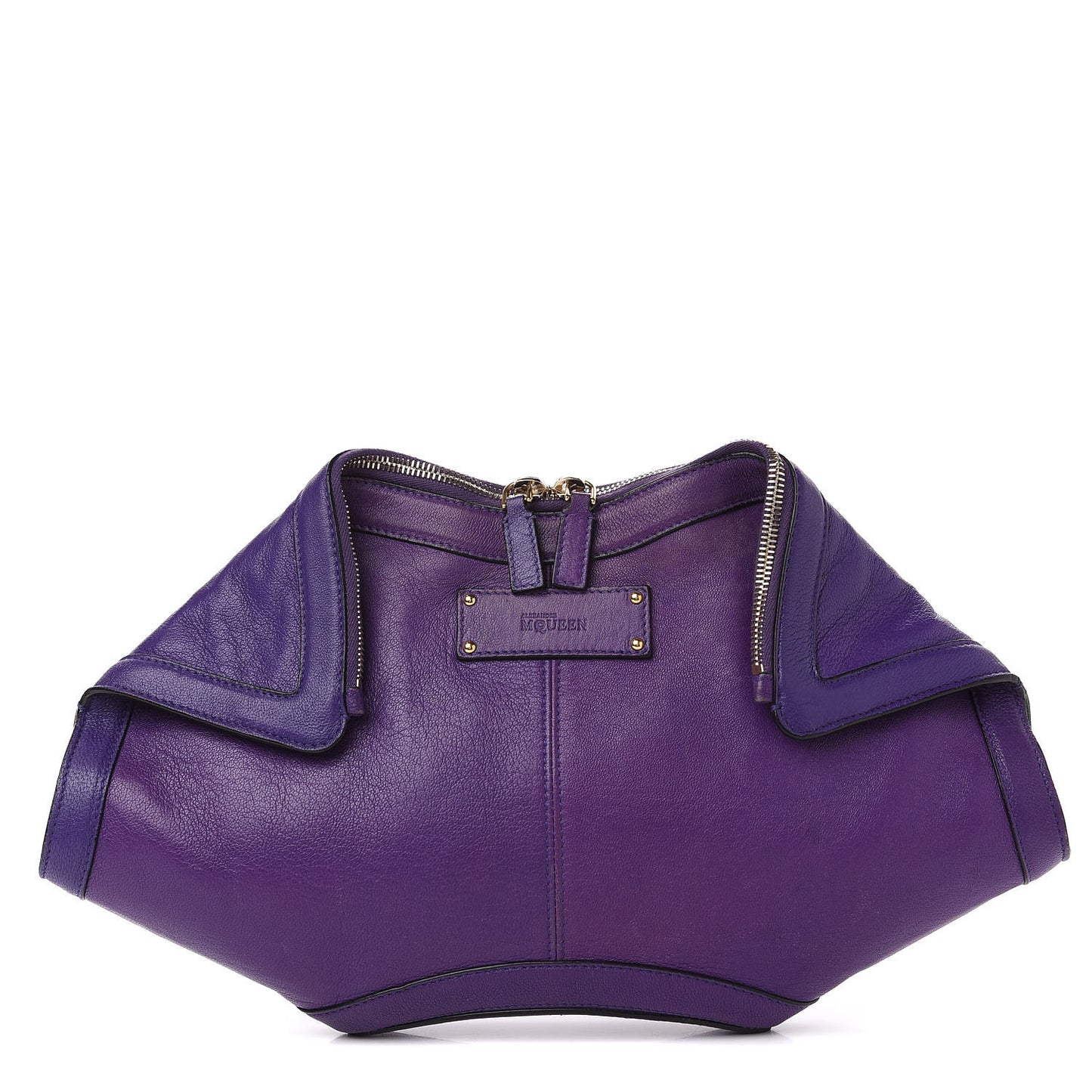 Calfskin De Manta Clutch Purple