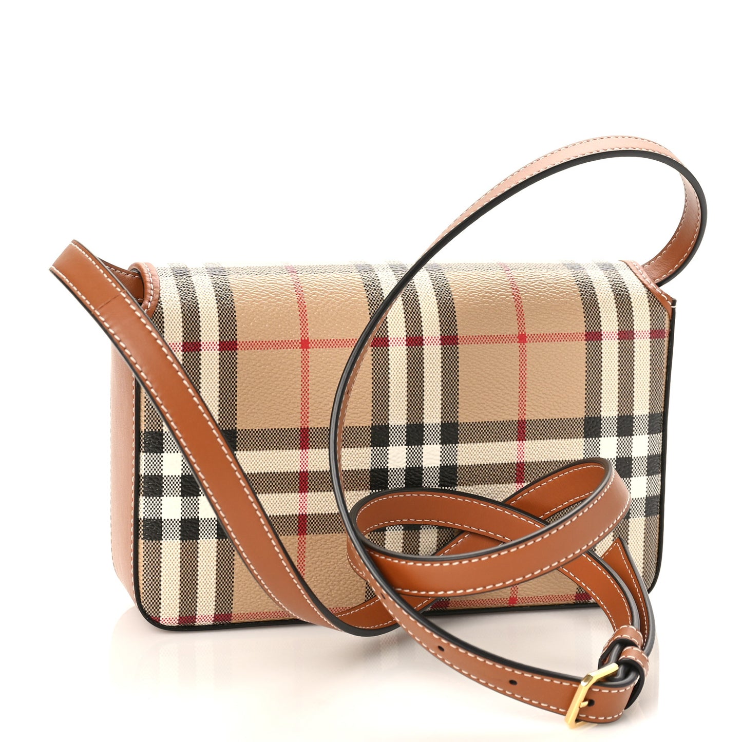 E-Canvas Vintage Check Hampshire Crossbody Archive Beige