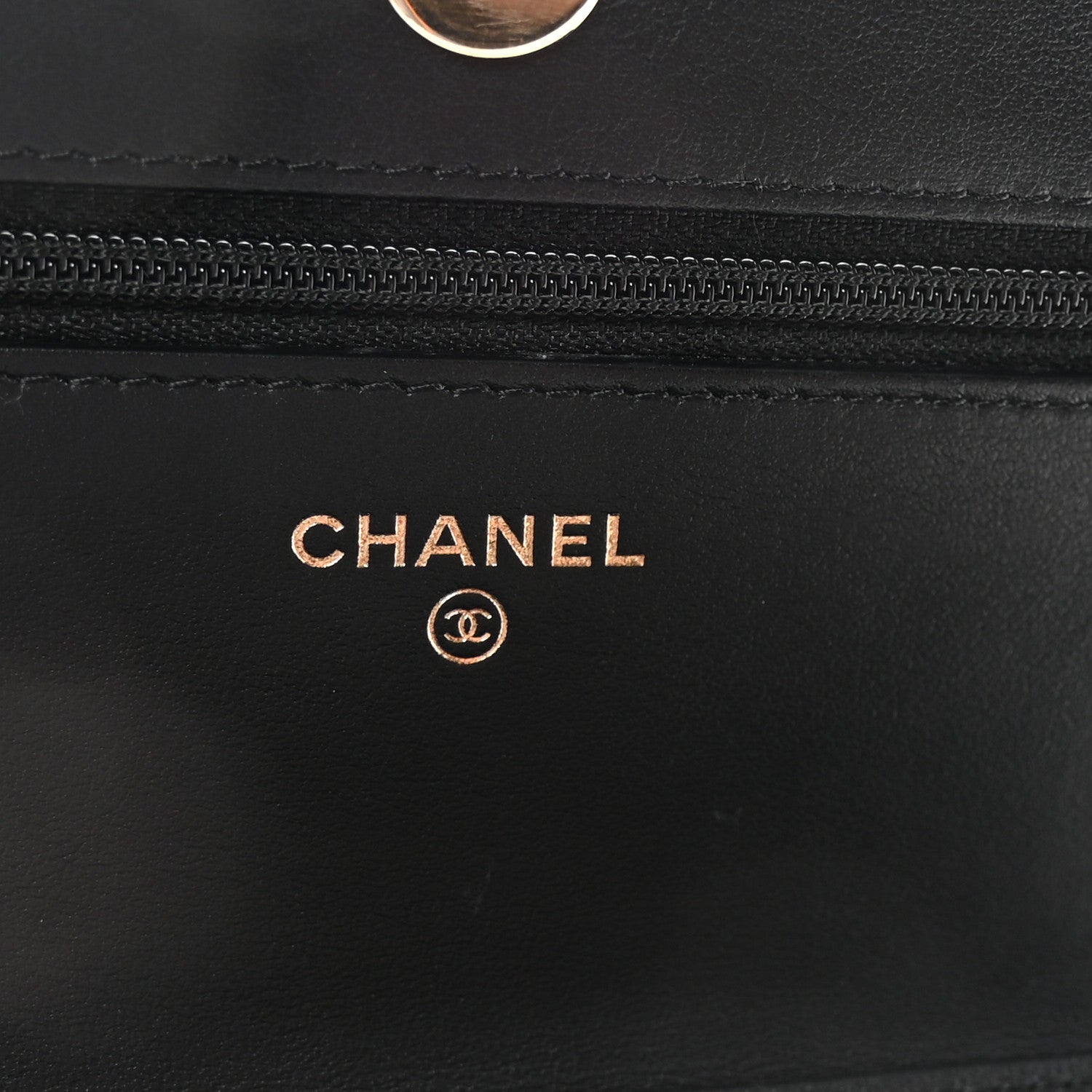 Chanel Caviar Quilted CC Filigree Wallet On Chain WOC Black 6 of 11