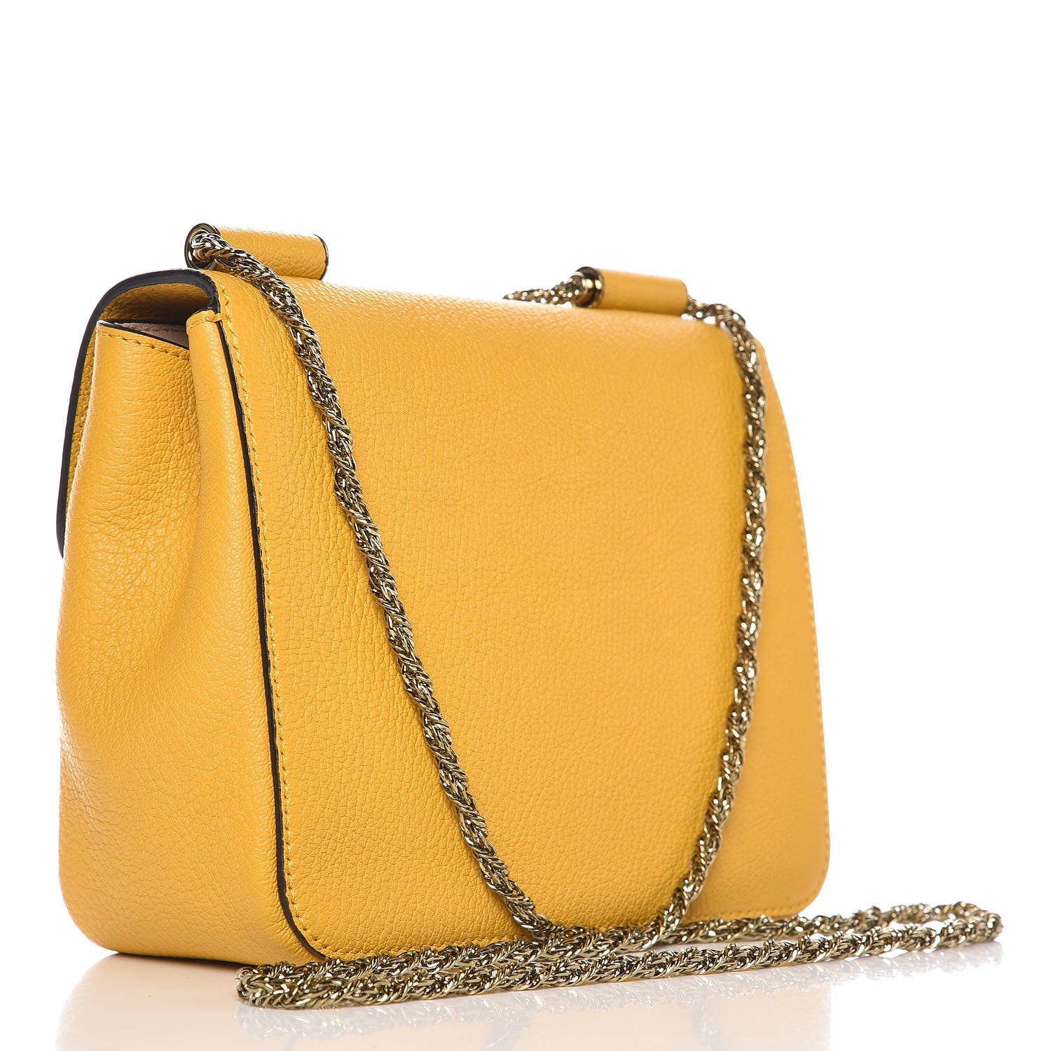 Chloe Goatskin Small Elsie Shoulder Bag Sunray 3 of 7