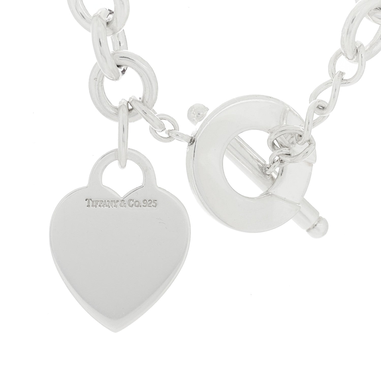 Tiffany Sterling Silver Heart Tag Toggle Necklace 4 of 4