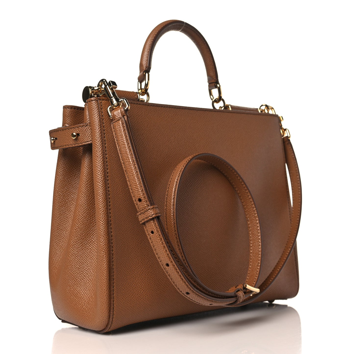 Dauphine Miss Sicily Shopper Tote Caramello
