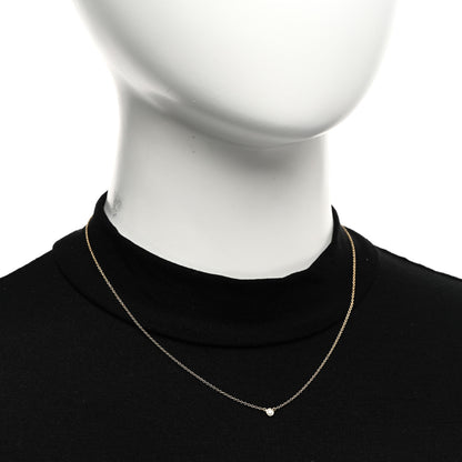 Tiffany 18K Yellow Gold Diamond .05ct Elsa Peretti Diamonds by the Yard Pendant Necklace 2 of 4
