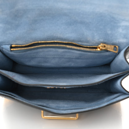Prada Glace Calf Large Soft Cahier Bag Black Astrale 4 of 9
