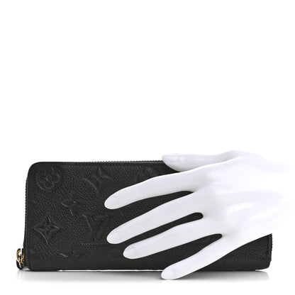 Louis Vuitton Empreinte Clemence Wallet Black 2 of 11