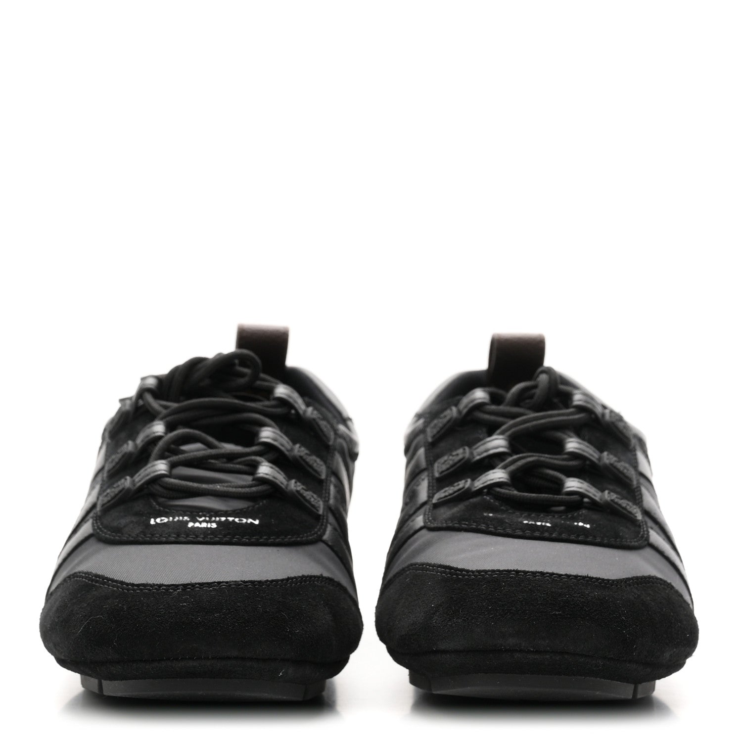 Louis Vuitton Suede Calfskin LV Sneakerina 39.5 Black 3 of 10