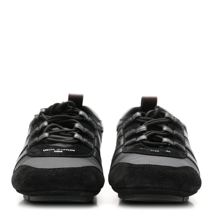 Louis Vuitton Suede Calfskin LV Sneakerina 39.5 Black 3 of 10