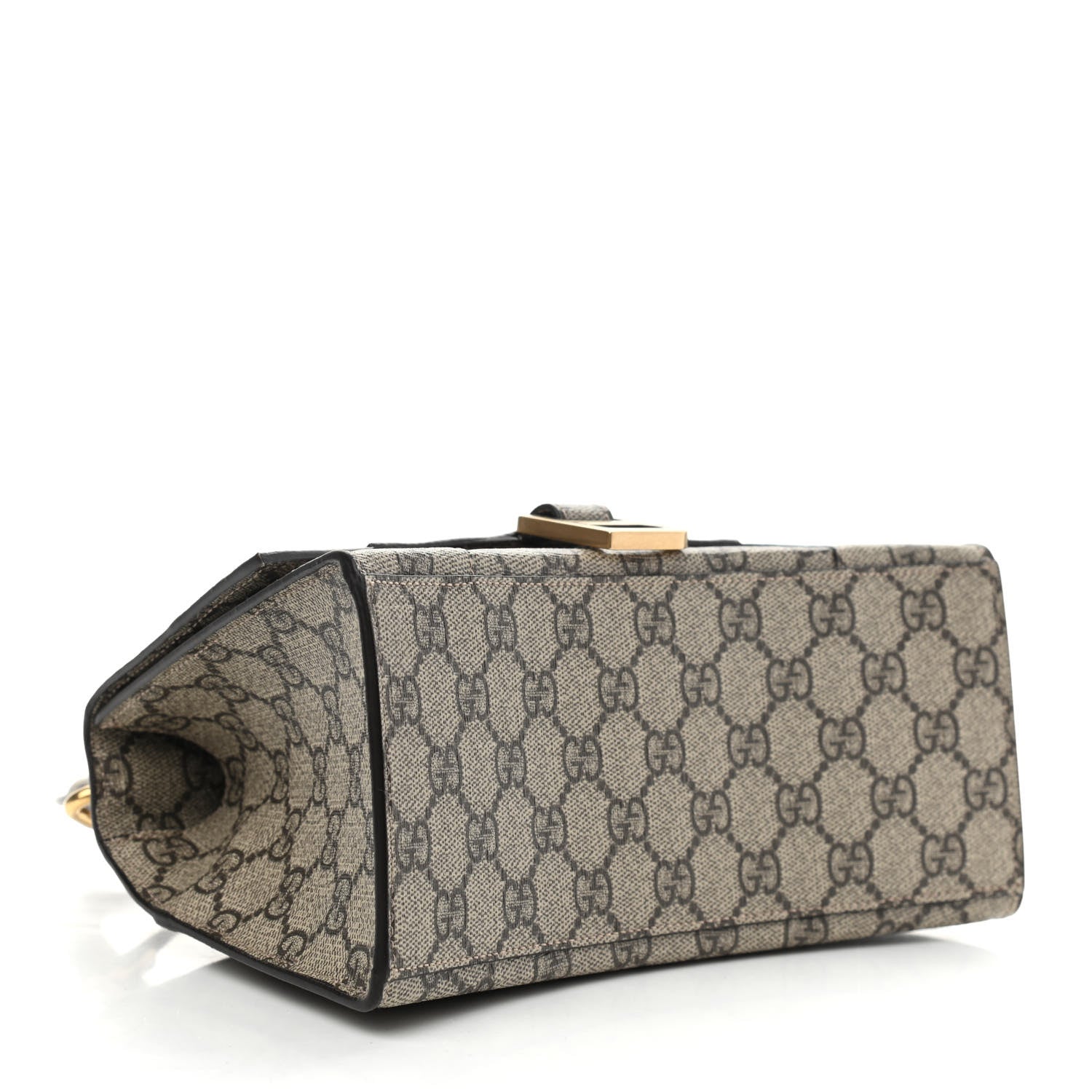 Balenciaga X GUCCI GG Supreme Monogram Small Hourglass Top Handle Bag Beige Ebony 4 of 11