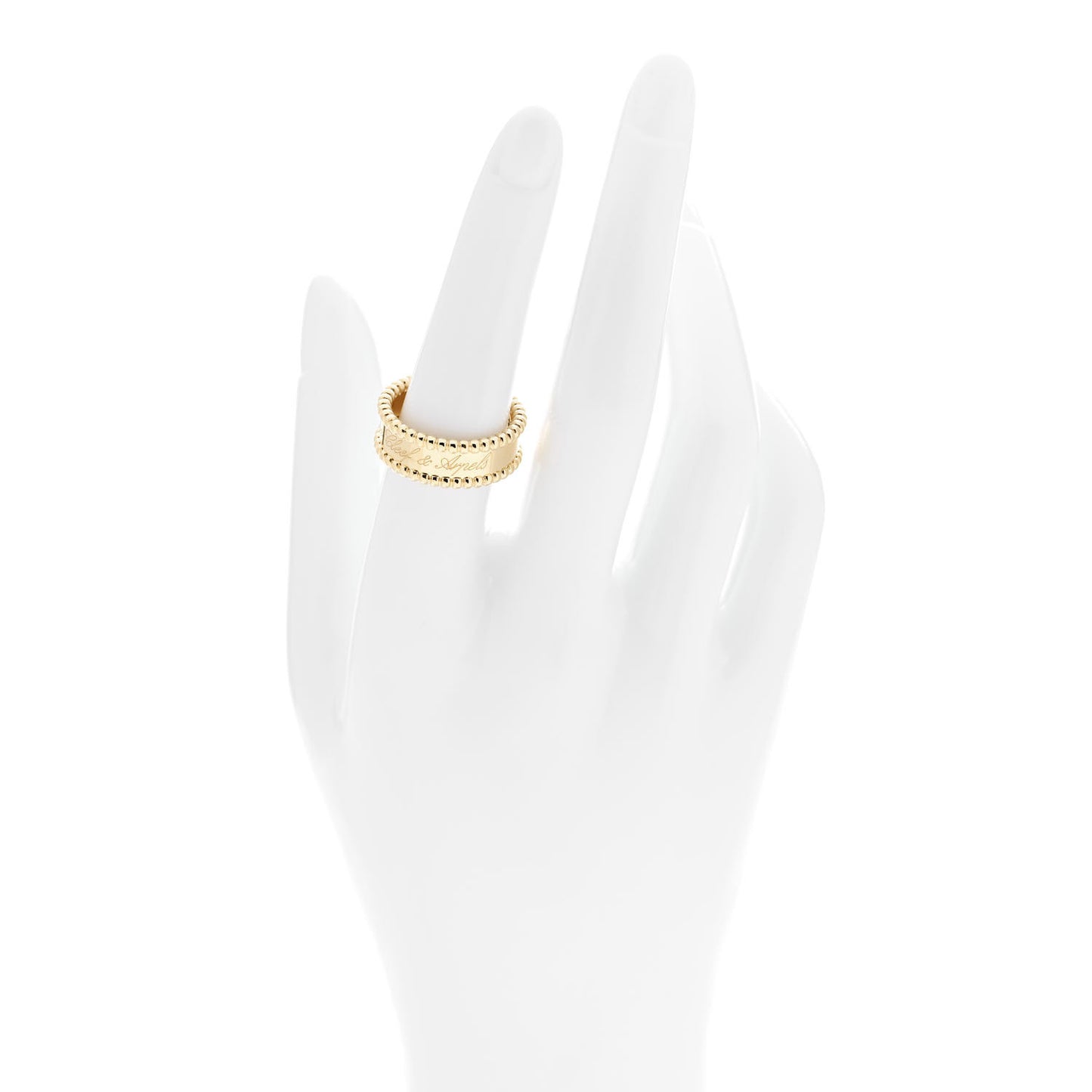 18K Yellow Gold Perlee Signature Ring 55 7.25