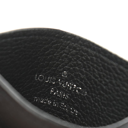 Louis Vuitton Calfskin Lockme Card Holder Black 6 of 7