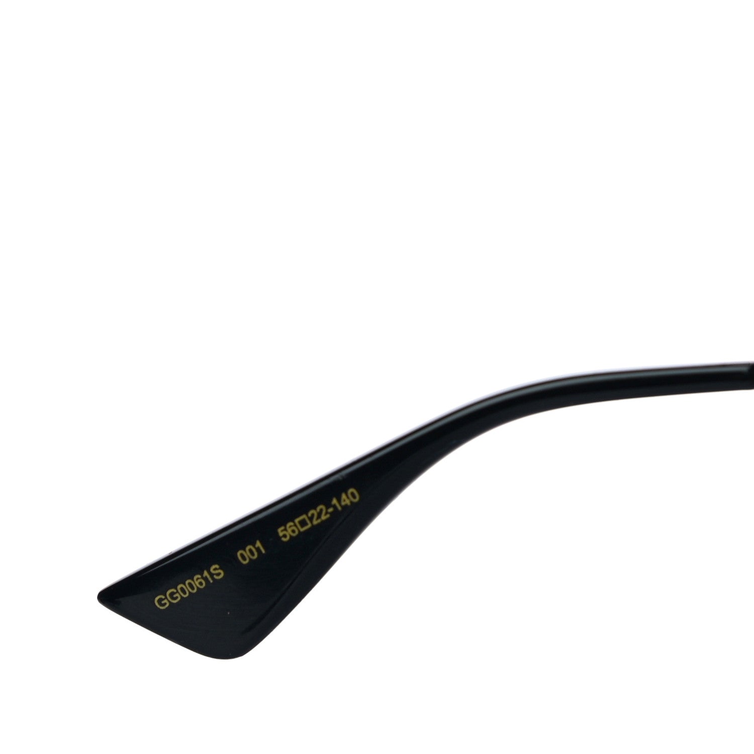 Gucci Acetate Round Frame Sunglasses GG0061S Black 6 of 6