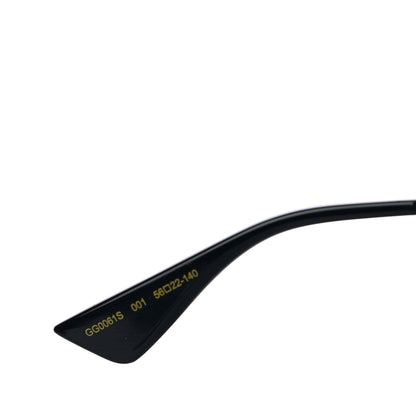 Gucci Acetate Round Frame Sunglasses GG0061S Black 6 of 6