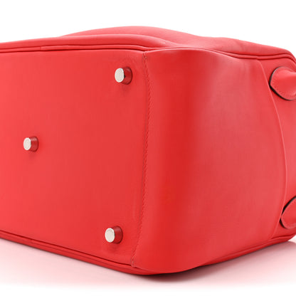 Hermes Swift Verso Lindy 30 Rouge De Coeur Rouge Piment 9 of 13