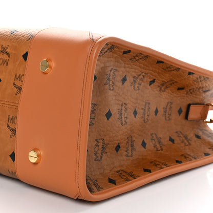 MCM Visetos Large Munchen Tote Cognac 10 of 10