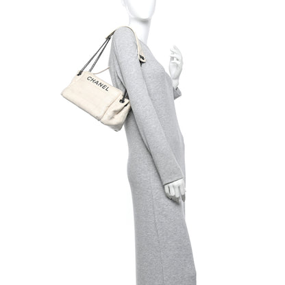 Chanel Lambskin LAX East West Shoulder Bag Ivory 2 of 12