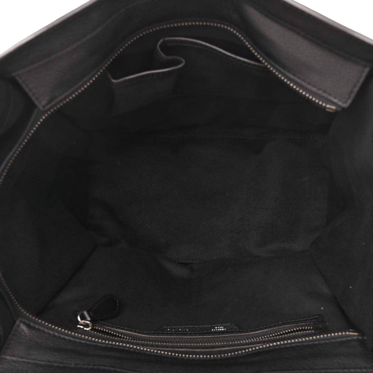 Celine Drummed Calfskin Mini Luggage Black 5 of 10