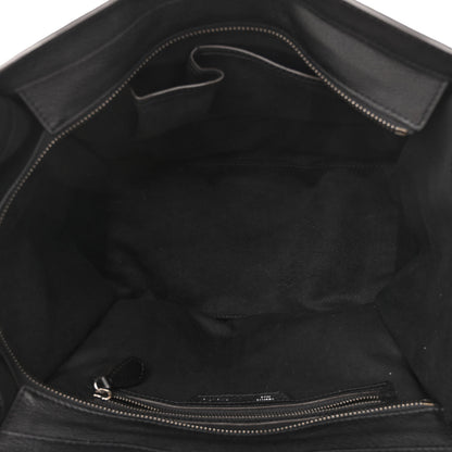 Celine Drummed Calfskin Mini Luggage Black 5 of 10