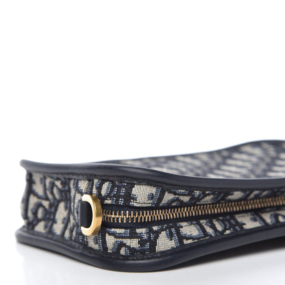 Christian Dior Oblique Diorquake Clutch Blue 8 of 12