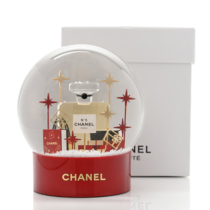 Chanel Glass N°5 Perfume Bottle Snow Globe Red 7 of 7