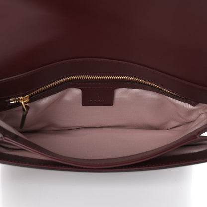 Gucci Vitello Palmellato Lux Small Arli Flap Shoulder Bag Vintage Bordeaux 5 of 11