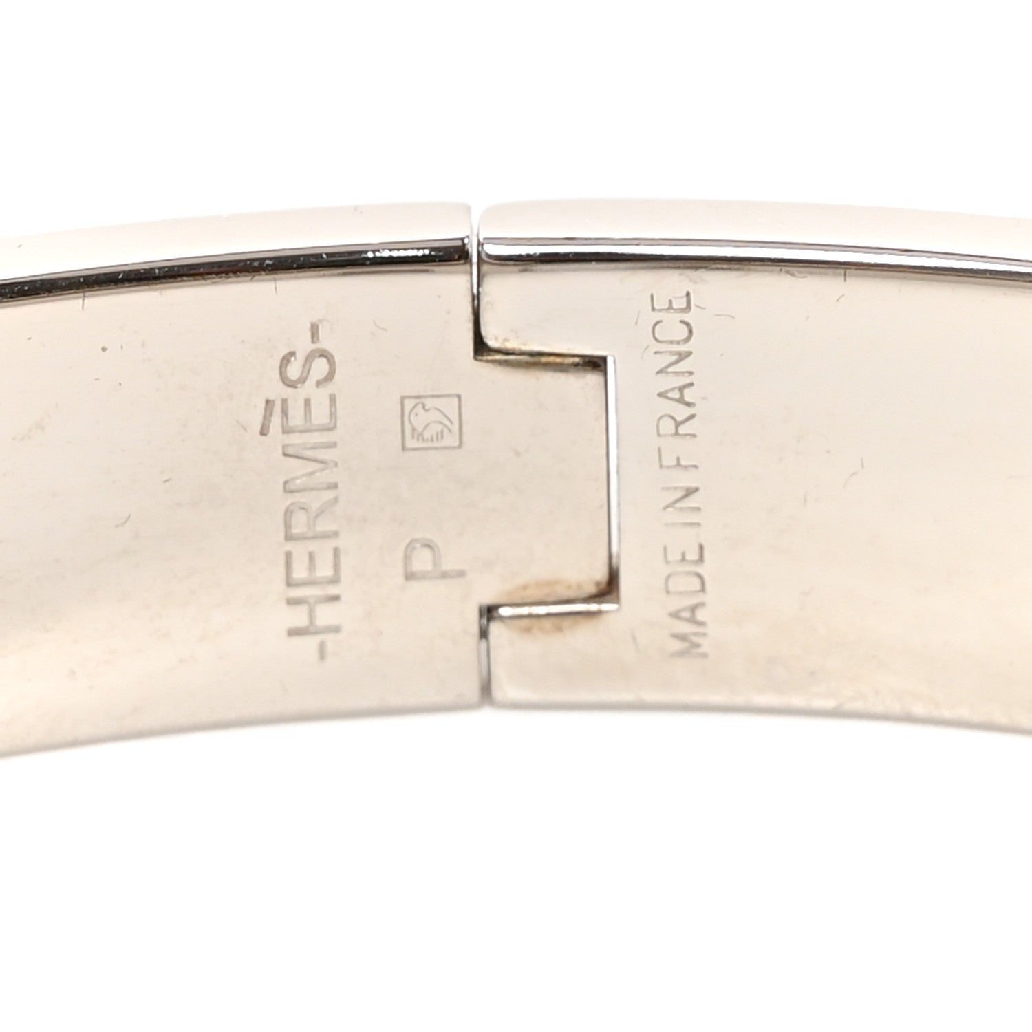 Hermes Enamel Narrow Clic Clac H Bracelet PM Bleu Lin 3 of 5