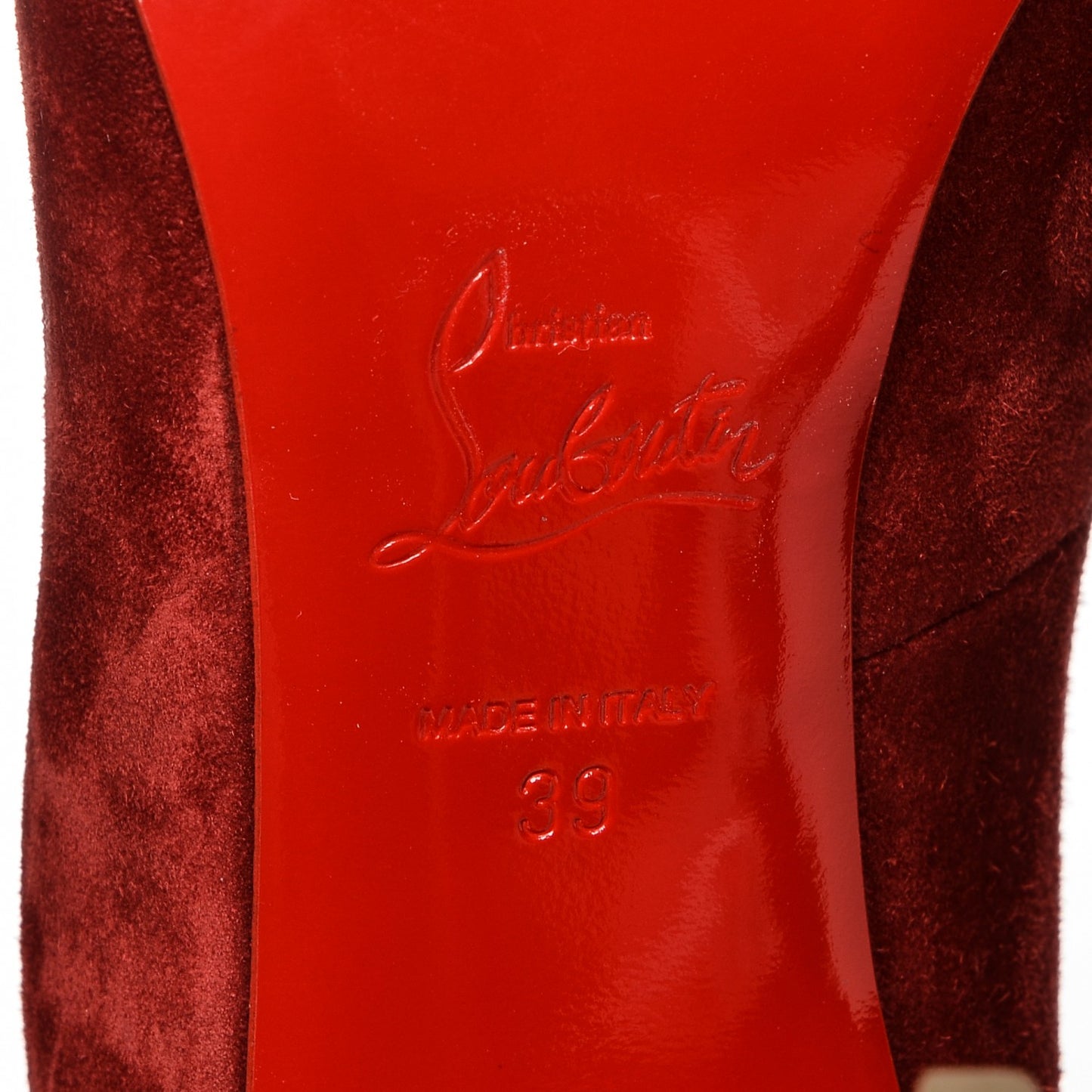 Suede Victorina 100 Pumps 39 Carmin