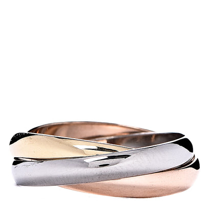 Cartier 18K Pink Yellow White Gold Small Trinity Ring 51 5.75 3 of 4