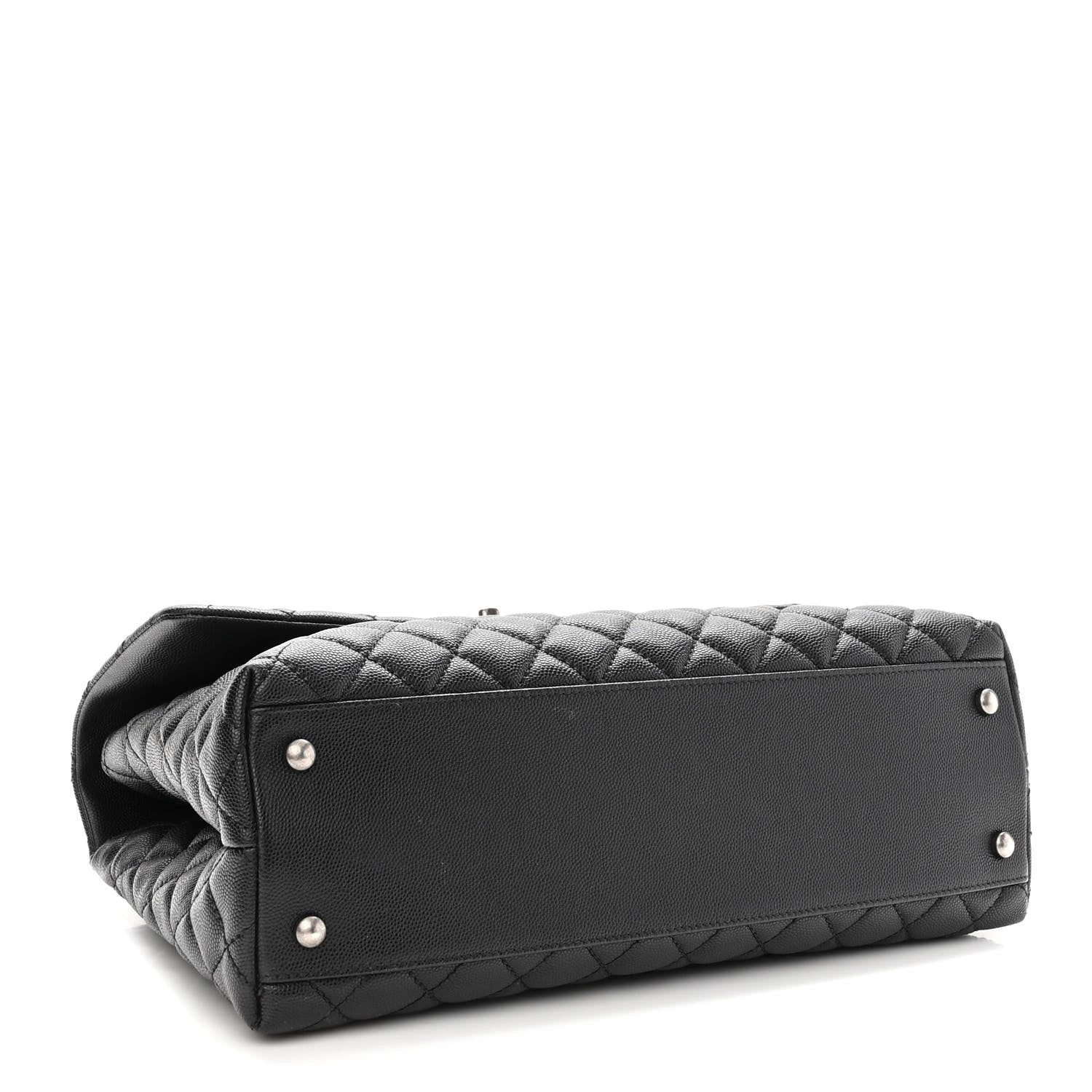 Chanel Caviar Quilted Medium Coco Handle Flap Black 4 of 9