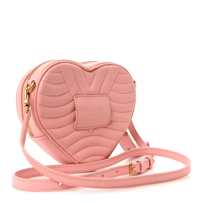 Louis Vuitton Calfskin Embellished New Wave Love Lock Heart Bag Rose Pomettes 3 of 9