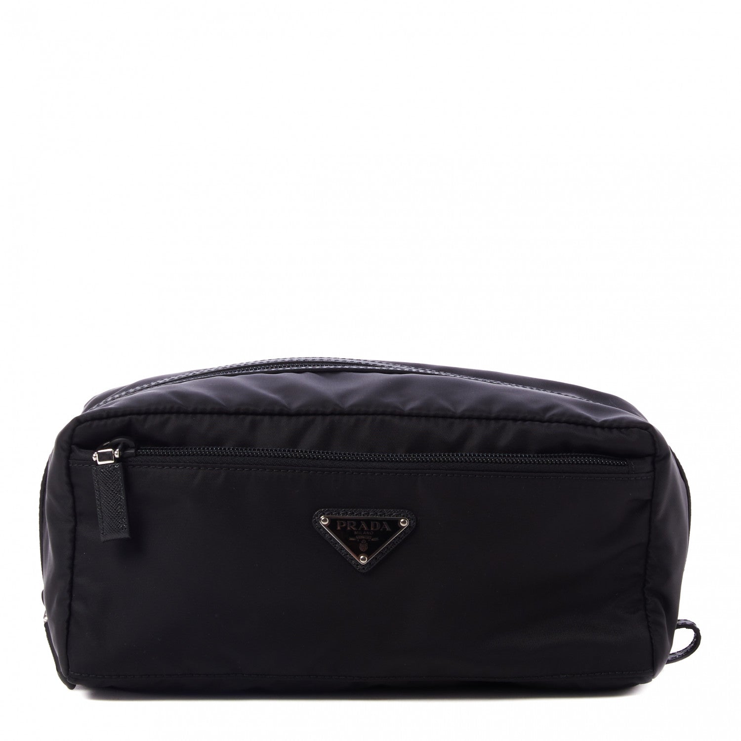 Prada Re-Nylon Saffiano Travel Pouch Black 1 of 8