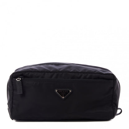 Prada Re-Nylon Saffiano Travel Pouch Black 1 of 8