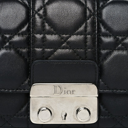 Christian Dior Lambskin Cannage Miss Dior Chain Wallet Black 9 of 12