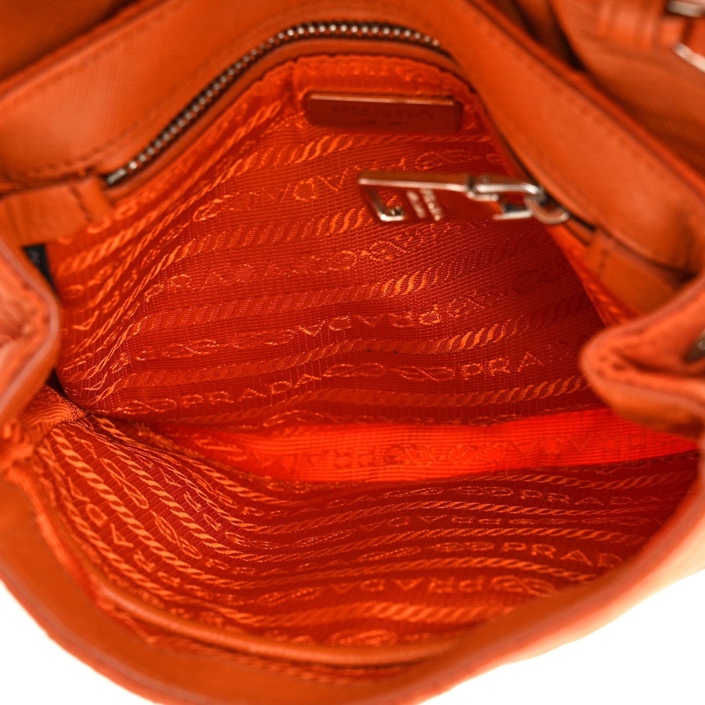 Nylon Tessuto Impuntu Quilted Flap Orange
