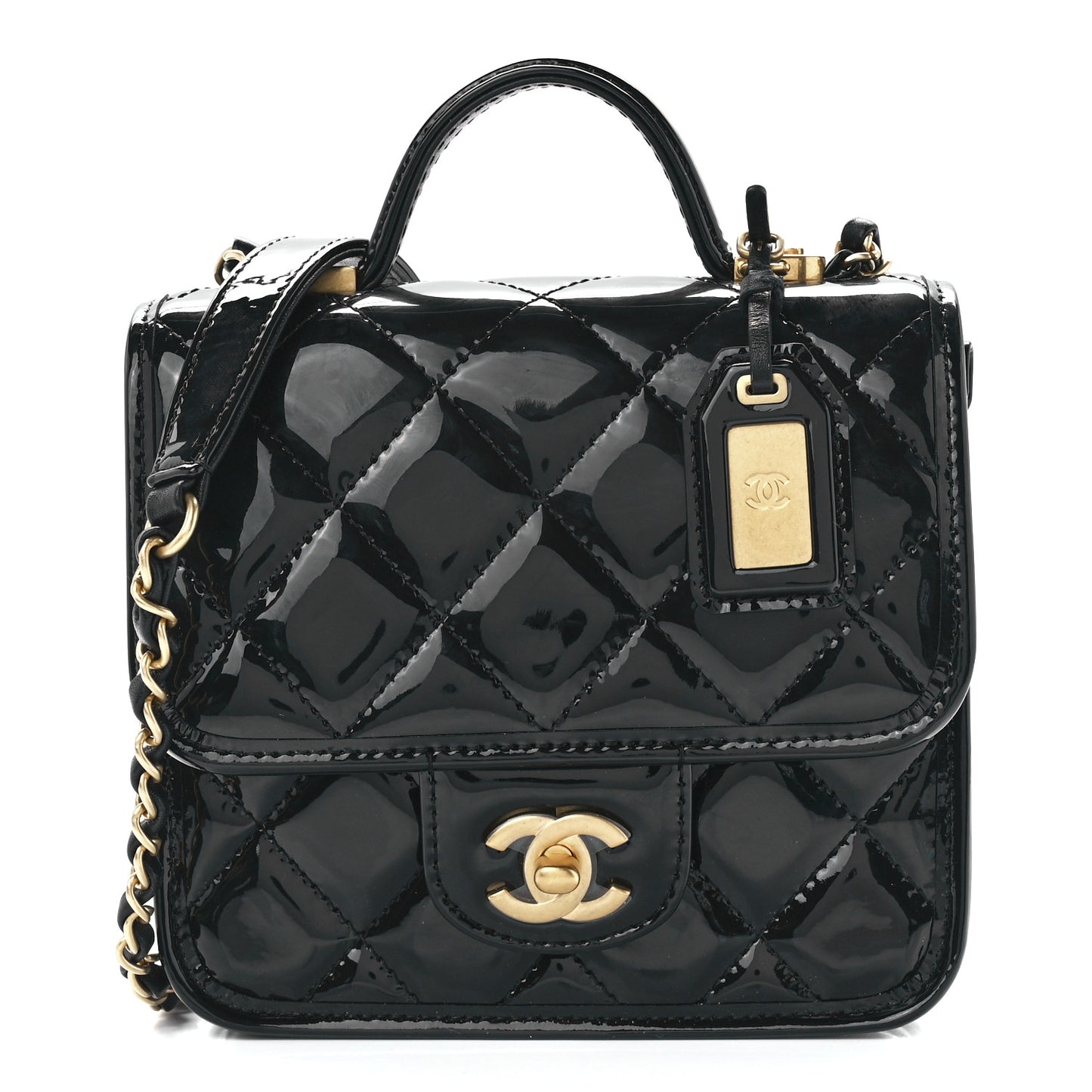 Patent School Memory Mini Top Handle Flap Black
