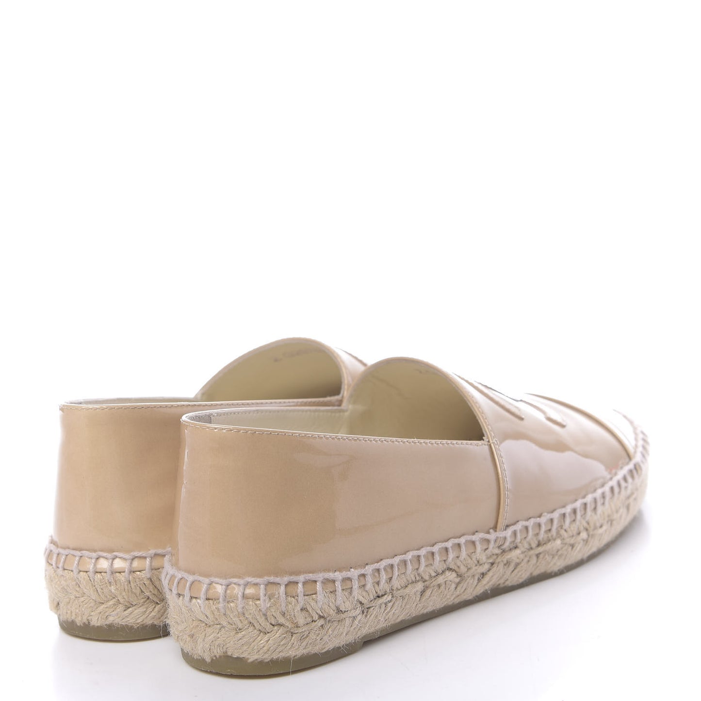 Patent CC Espadrilles 36 Beige