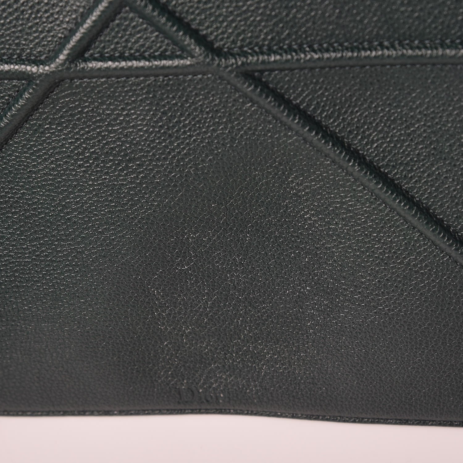 Christian Dior Grained Calfskin Large Diorama Flap Bag Green 9 of 9
