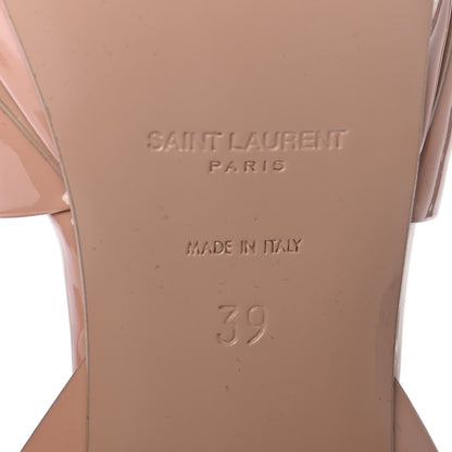 Saint Laurent Patent Tribute 75 Platform Sandals 39 Pale Pink 7 of 8