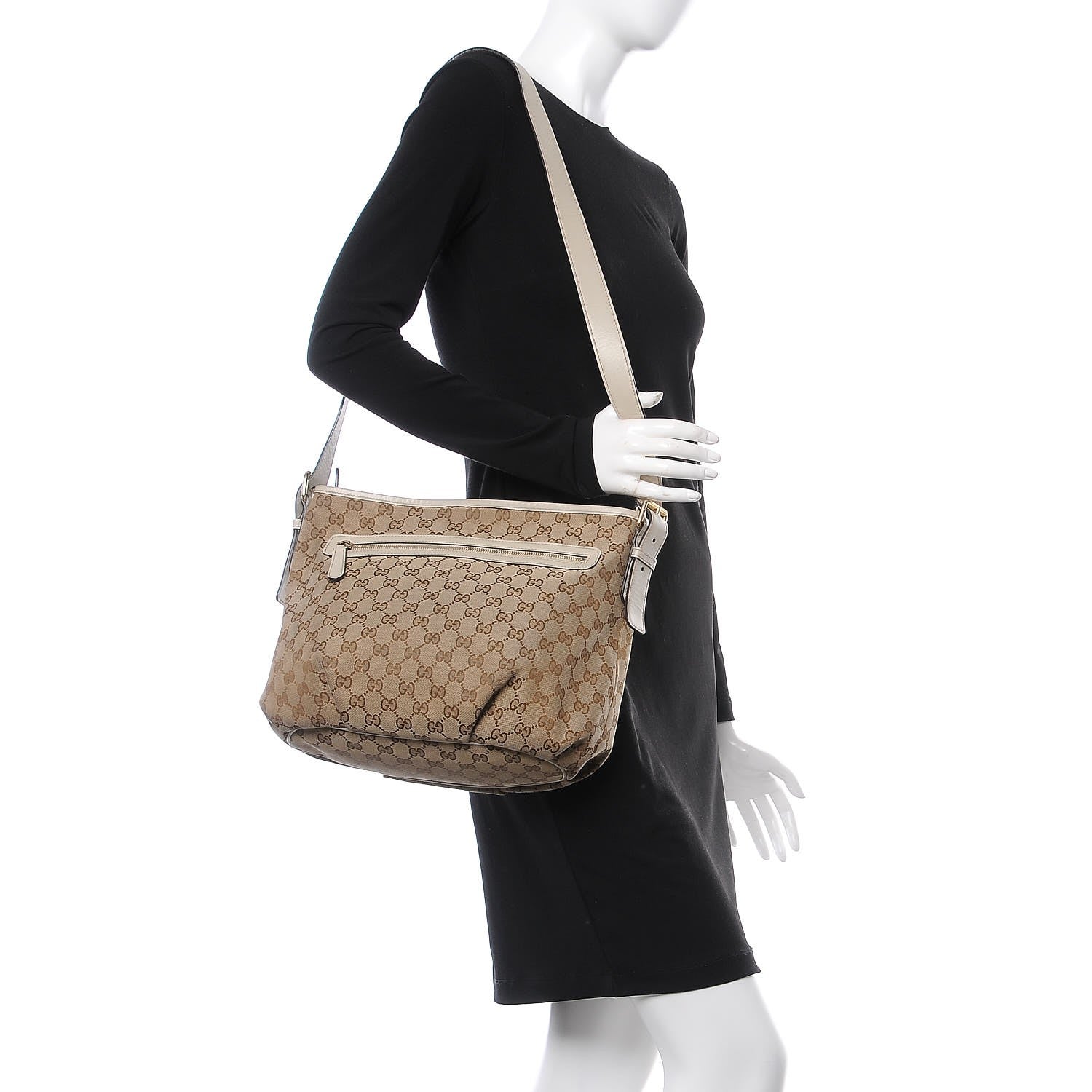 Gucci Monogram Messenger Bag Off White 2 of 16