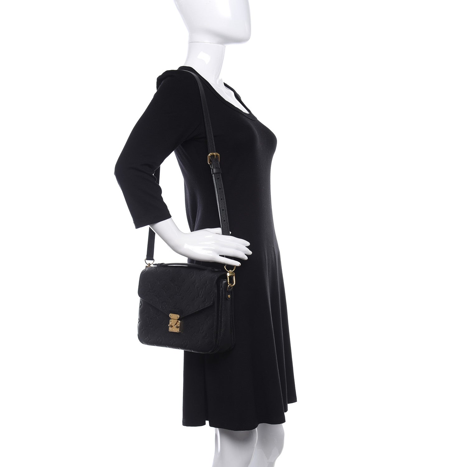 Louis Vuitton Empreinte Pochette Metis Black 2 of 10