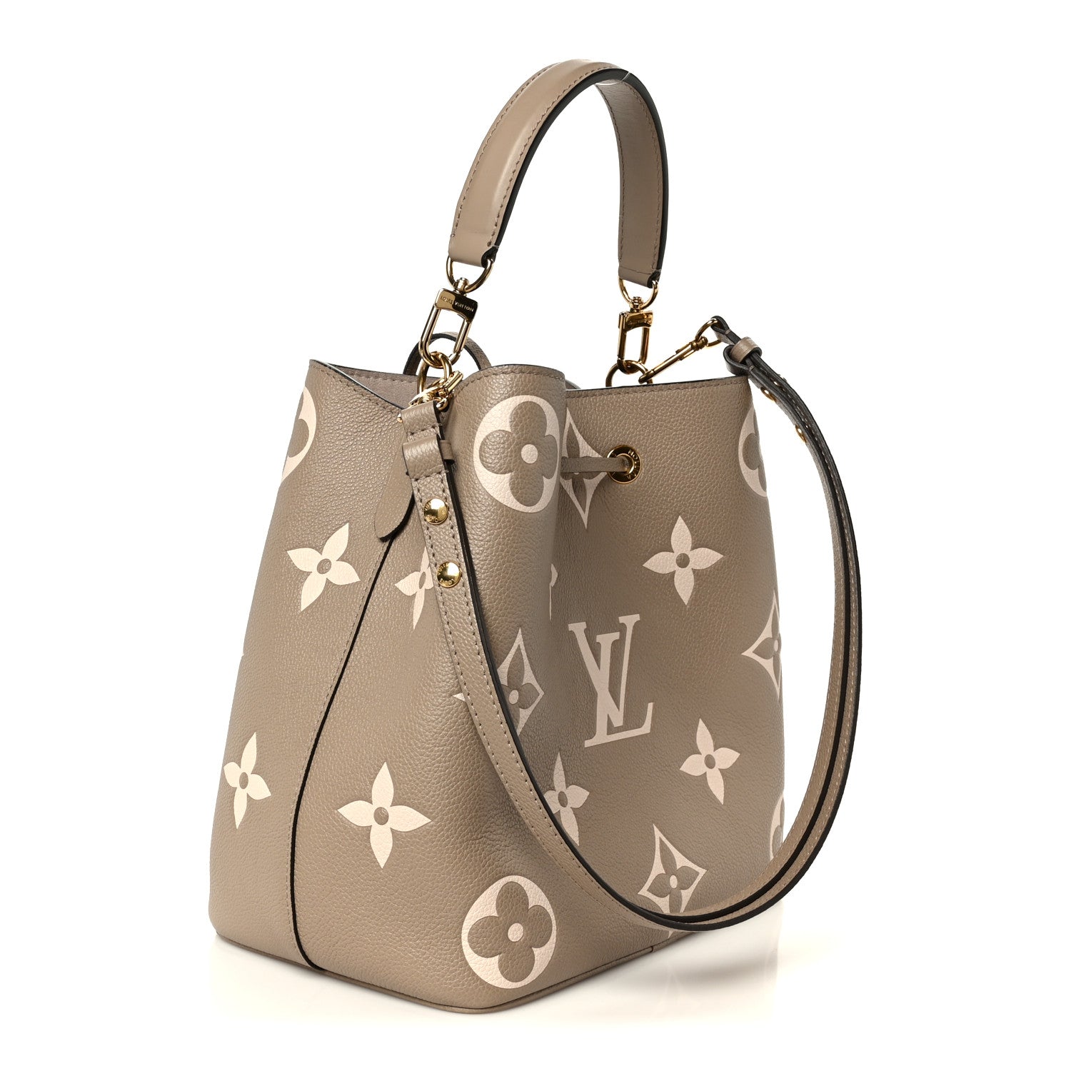 Louis Vuitton Empreinte Monogram Giant Neonoe MM Tourterelle Creme 4 of 13