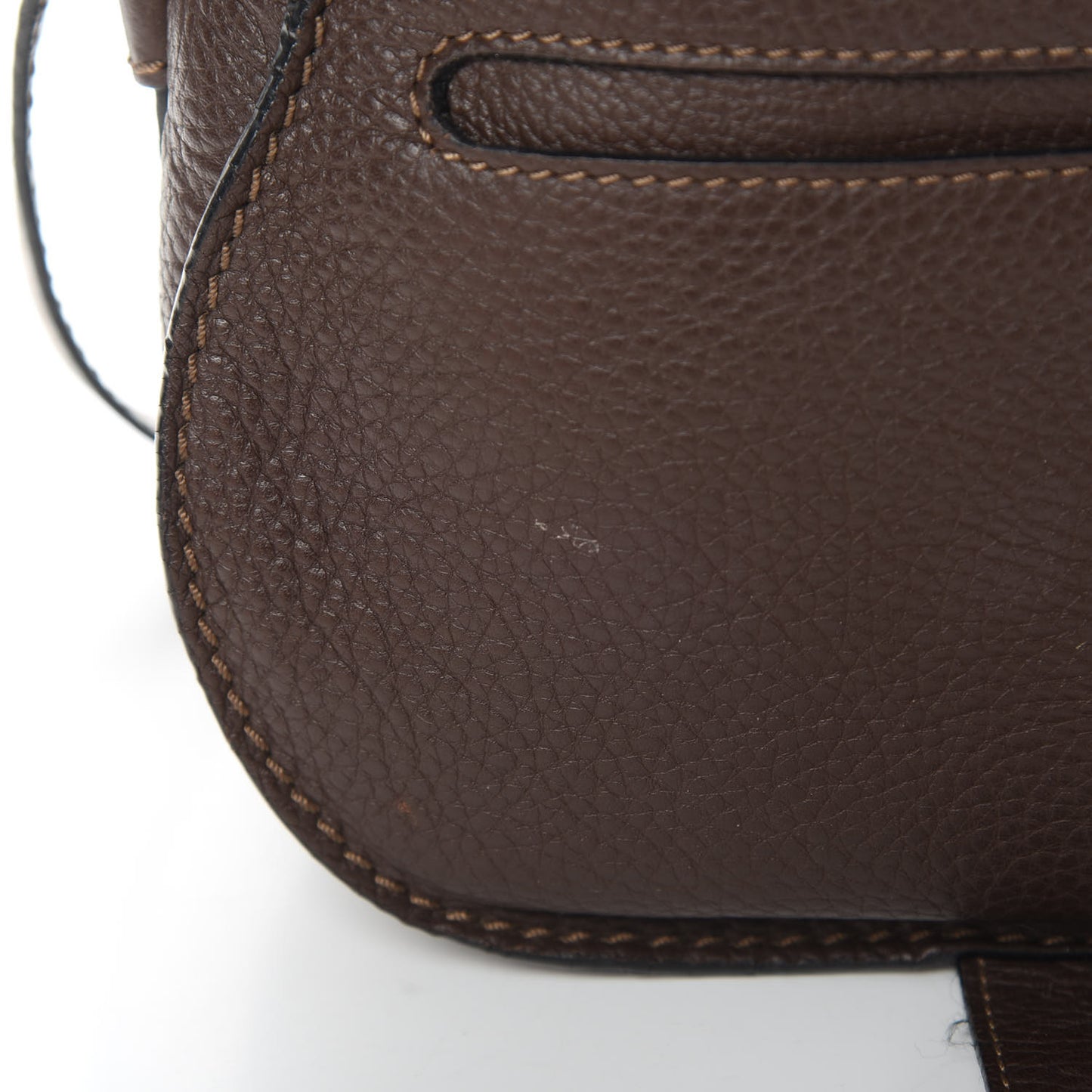 Calfskin Mini Marcie Round Crossbody Bag Truffle