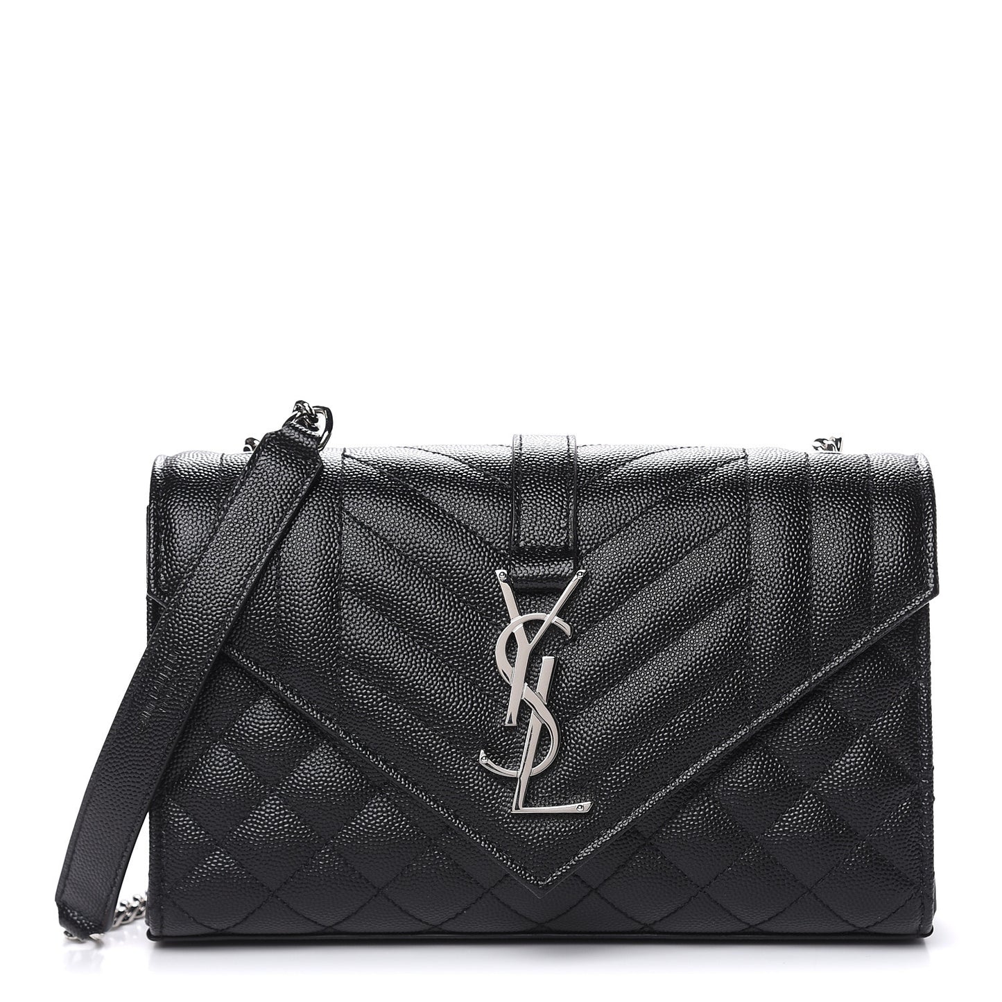 Grain De Poudre Tri-Quilt Small College Monogram Satchel Black