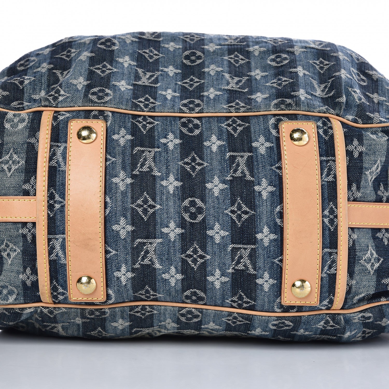 Louis Vuitton Denim Raye Cabas GM 10 of 17