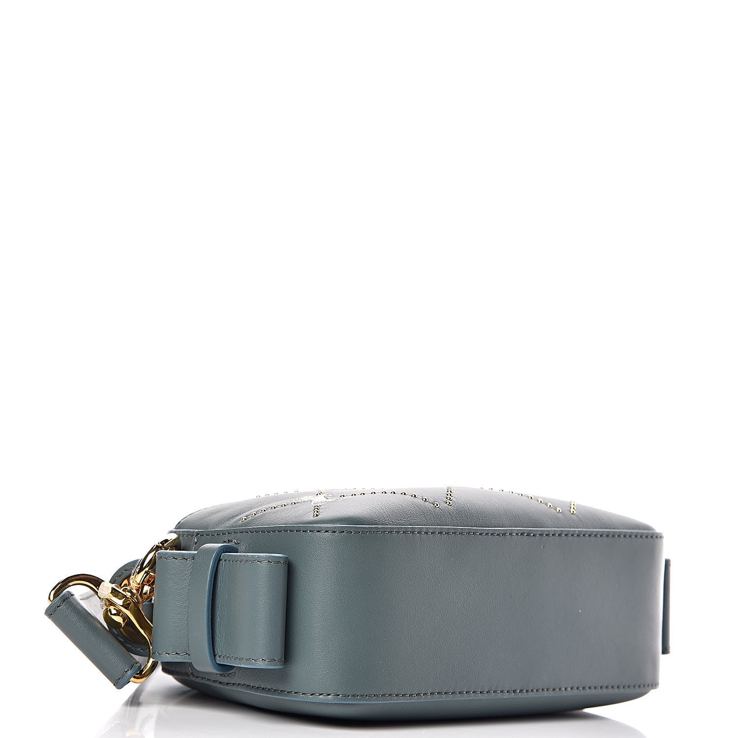 Chloe Smooth Calfskin Little Horses Embroidered Shoulder Bag Cloudy Blue 4 of 9
