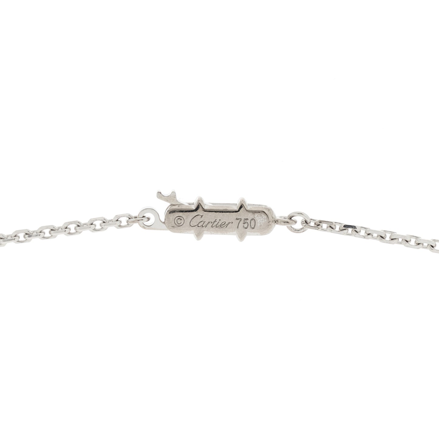 18K White Gold Medium Hearts and Symbols Necklace