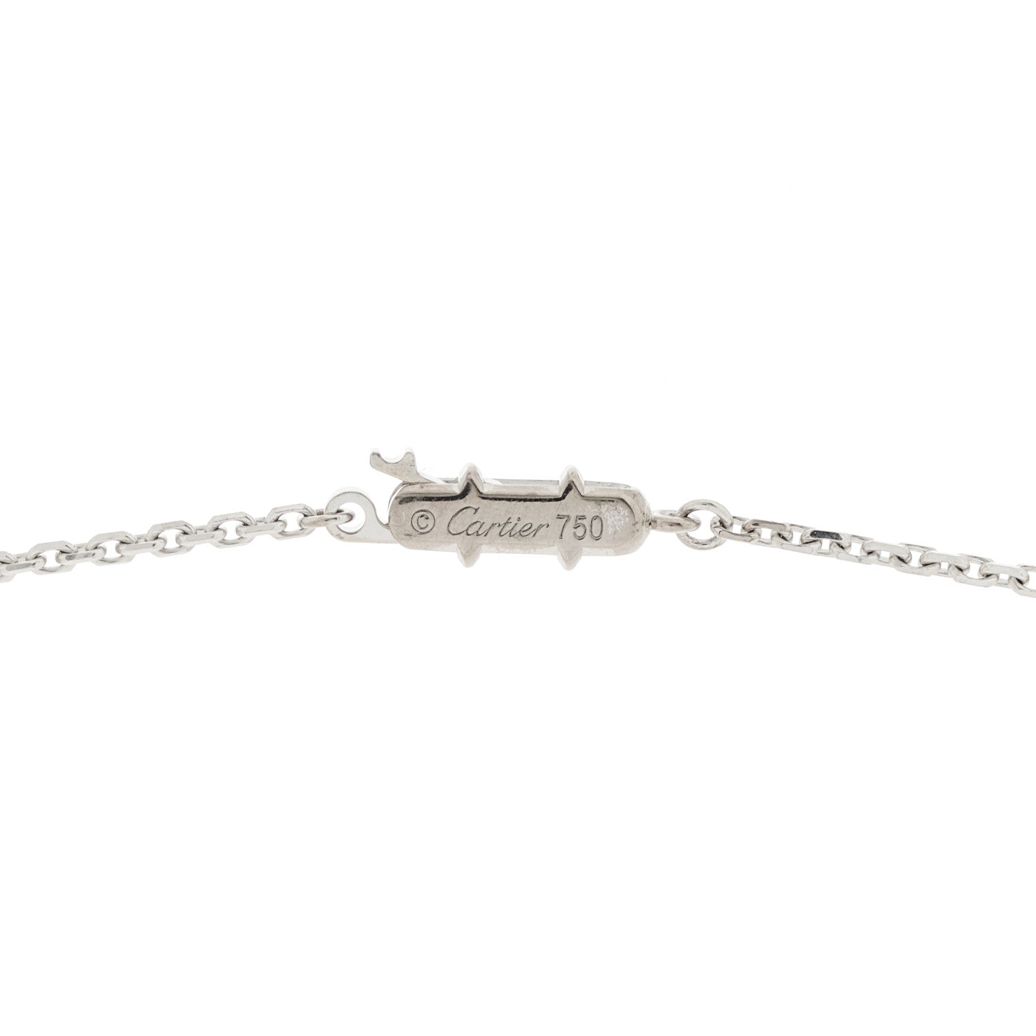 Cartier 18K White Gold Medium Hearts and Symbols Necklace 4 of 5