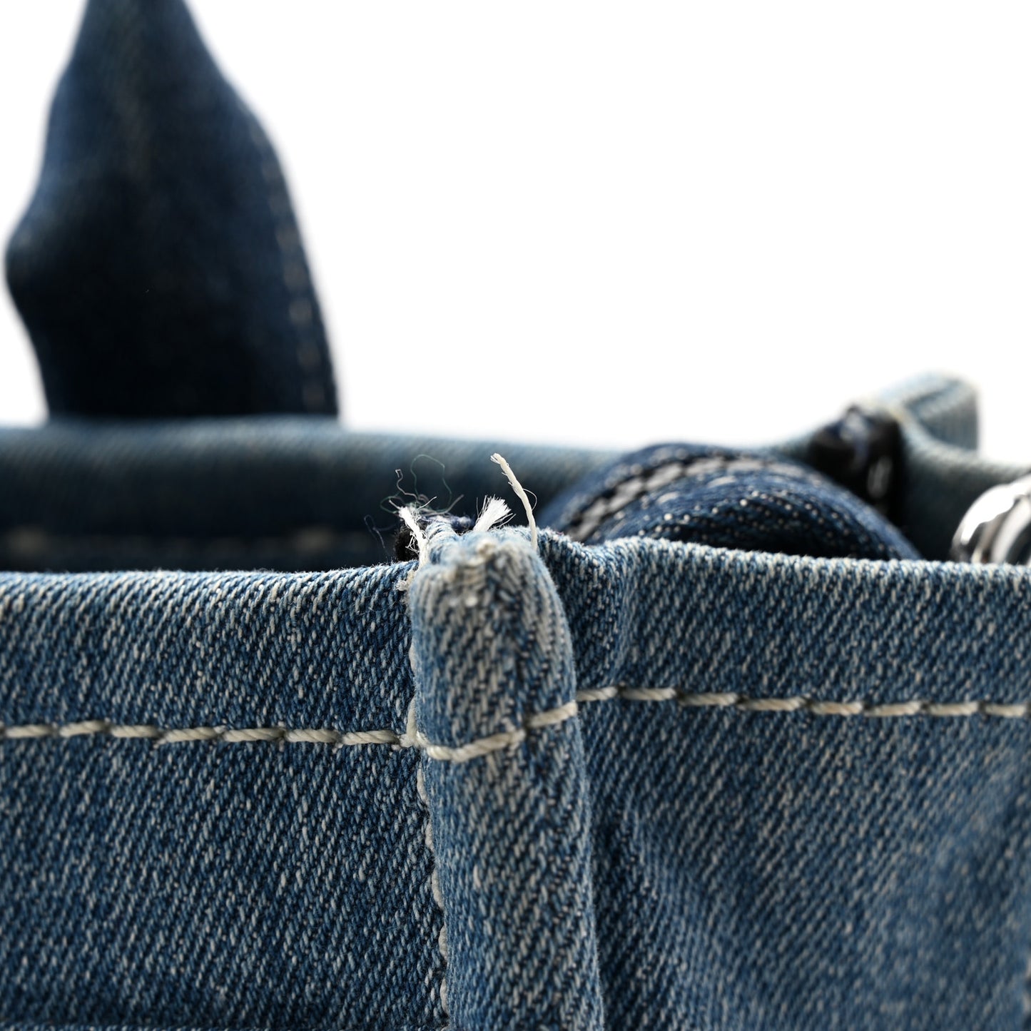 Denim Canvas Medium The Tote Bag Blue